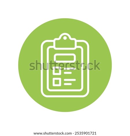 Check list Vector Outline Circle Design icon. Work In Progress Symbol on White background EPS 10 File