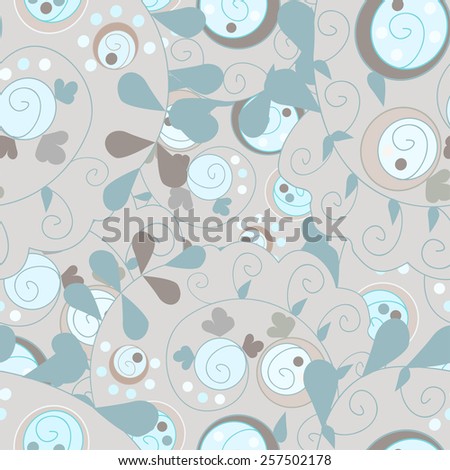Raster Seamless abstract hand-drawn ornament pattern, wavy background. Seamless pattern can be used for wallpaper, pattern fills, web page background,surface