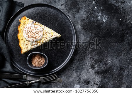 Similar – Foto Bild Hüttenkäsepudding und ein Glas Cognac