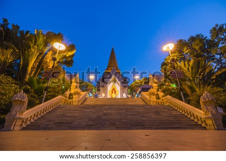 Great Pagoda in the evening. Also open for worship
