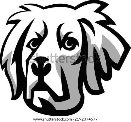 Dog logo design, Dog head illustration vector drawing, Brave Dog head mascot Logo design. Vector Template Illustration Design. Mascot Brave Dog Logo design any kind of graphic work