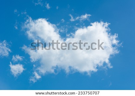 Panoramic view of blue sky, bright cloudy day