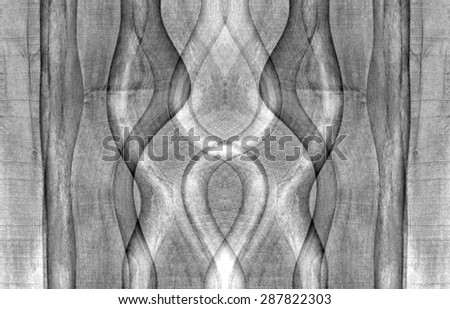 Black and white abstract art wood background