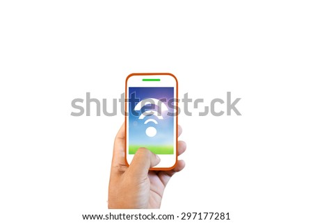 Contract mobile phone screen Internet.
