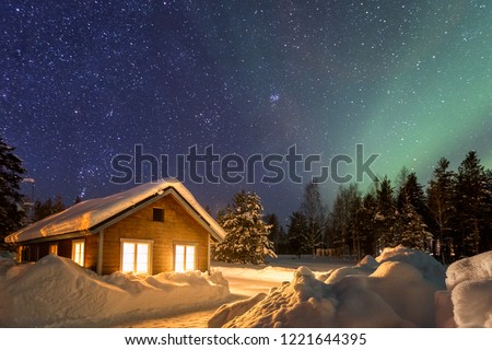 Similar – Image, Stock Photo Wooden houses in Sweden