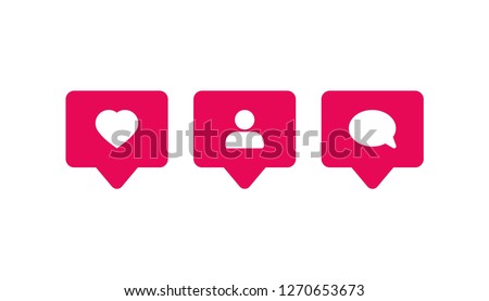 notification icon vector, on white background editable eps10