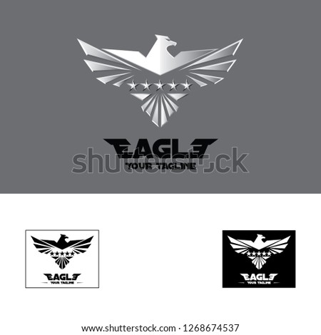 eagle logo design vector, 