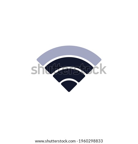 wi-fi signal strength flat icon, mobile phone wifi signal vector sign, colorful pictogram isolated on white. Symbol, logo illustration. Flat style design