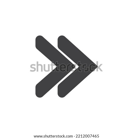 Skip button vector icon. filled flat sign for mobile concept and web design. Media player skip, next glyph icon. Symbol, logo illustration. Vector graphics
