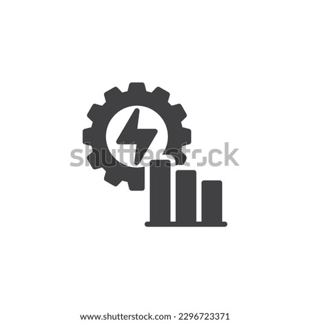 Energy efficiency vector icon. filled flat sign for mobile concept and web design. Sustainable energy glyph icon. Symbol, logo illustration. Vector graphics