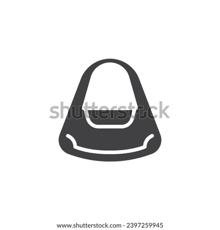 Stylish handbag vector icon. filled flat sign for mobile concept and web design. Woman Handbag glyph icon. Symbol, logo illustration. Vector graphics