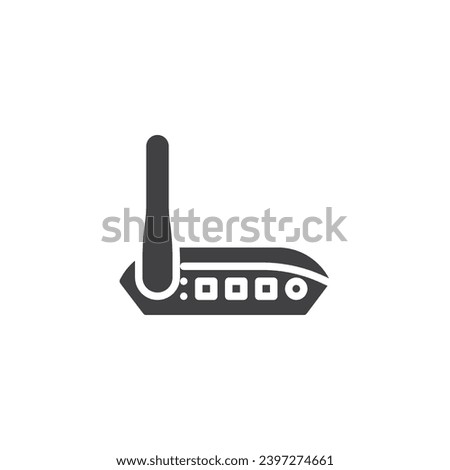 Modem or router vector icon. filled flat sign for mobile concept and web design. Wifi Modem glyph icon. Symbol, logo illustration. Vector graphics
