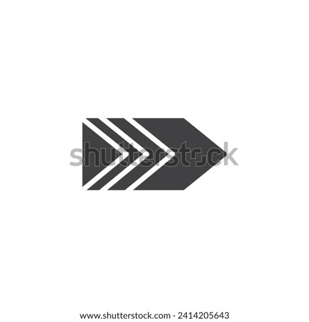 Chevron arrows vector icon. filled flat sign for mobile concept and web design. Right chevron arrows glyph icon. Symbol, logo illustration. Vector graphics