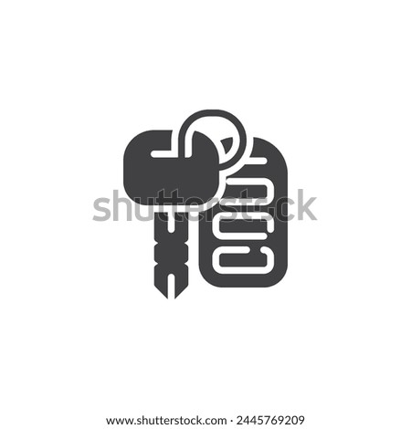 Car key fob vector icon. filled flat sign for mobile concept and web design. Car Key glyph icon. Symbol, logo illustration. Vector graphics