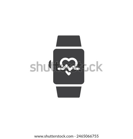 Fitness tracker vector icon. filled flat sign for mobile concept and web design. Fitness tracker glyph icon. Symbol, logo illustration. Vector graphics