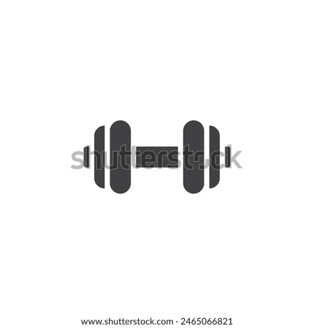 Dumbbell vector icon. filled flat sign for mobile concept and web design. Dumbbell glyph icon. Gym symbol, logo illustration. Vector graphics