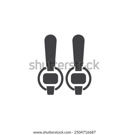 Beer tap vector icon. filled flat sign for mobile concept and web design. Bar Tap Handles glyph icon. Symbol, logo illustration. Vector graphics