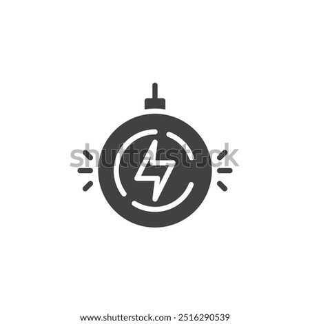 Charging pad vector icon. filled flat sign for mobile concept and web design. Charging Dock glyph icon. Symbol, logo illustration. Vector graphics