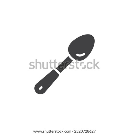 Spoon vector icon. filled flat sign for mobile concept and web design. Basting Spoon glyph icon. Symbol, logo illustration. Vector graphics