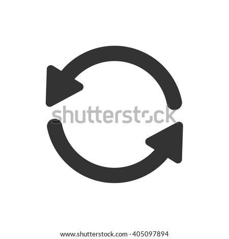 Update icon vector, solid illustration, pictogram isolated on white