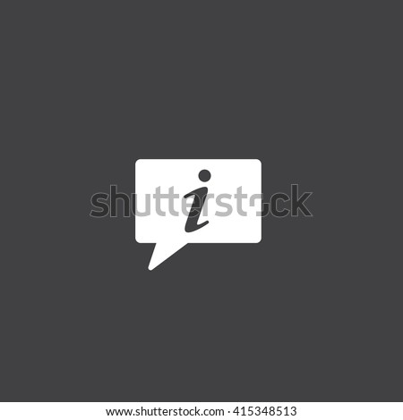 info icon vector, solid illustration, pictogram isolated on black