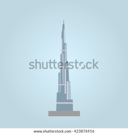 Burj Khalifa Free Vector | 123Freevectors