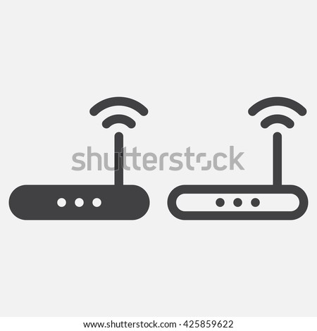 router line icon, outline and solid vector logo, linear pictogram isolated on white, pixel perfect illustration
