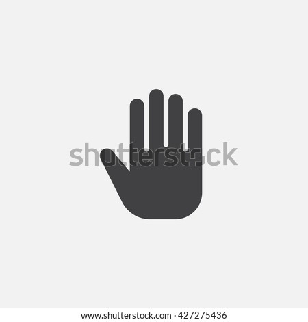 hand icon vector, solid logo, pictogram isolated on white, pixel perfect symbol illustration