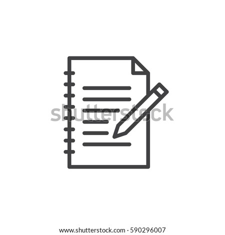 Fill in form line icon, outline vector sign, linear style pictogram isolated on white. Edit symbol, logo illustration. Editable stroke. Pixel perfect
