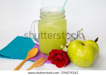 Guava Juice And Guava Fruit