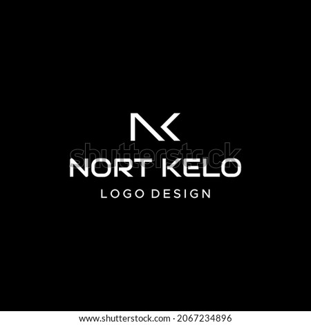 A simple and clean logo about geometric NK letters.
EPS 10, Vector.