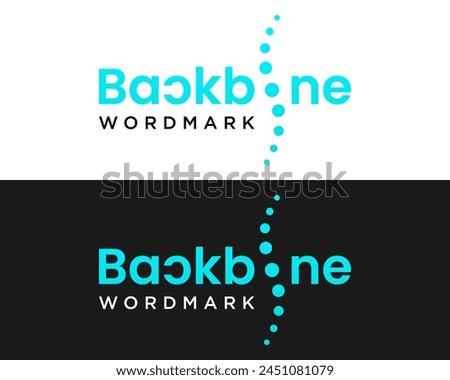 Letter o wordmark spine health clinic logo design.