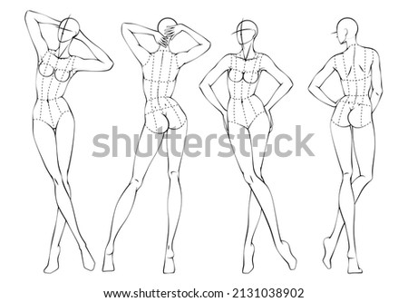 Female Fashion Figures: Step 1 of 4: Figuring Out the Pose