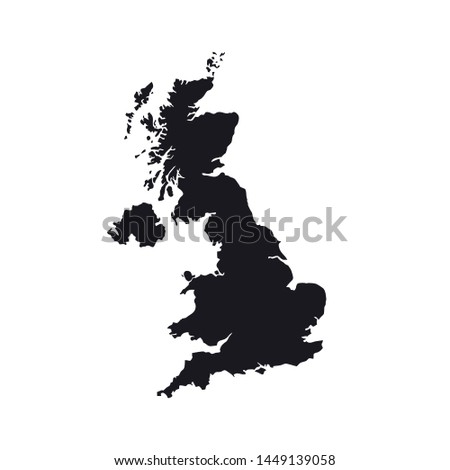 Great Britain abstract maps logo template