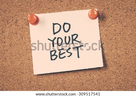 do your best
