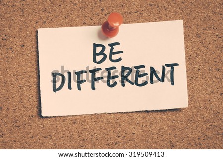 be different