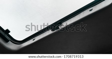 Similar – Image, Stock Photo Ventilation hatch on grey corrugated metal wall