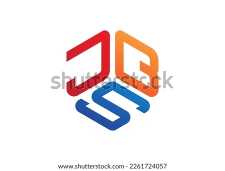 Letter JBS Modern Box Logo