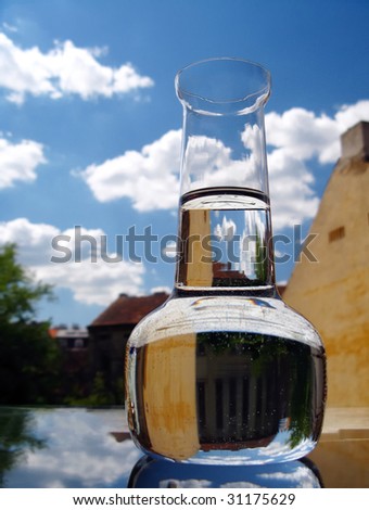 Carafe of clean water