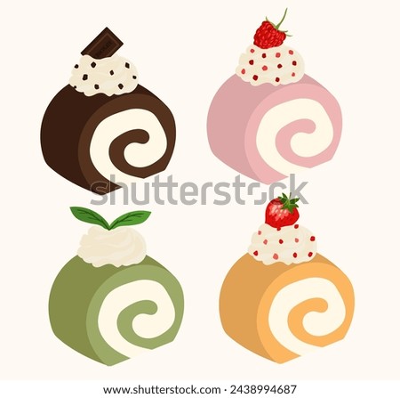 Swiss roll background.Eps 10 vector.