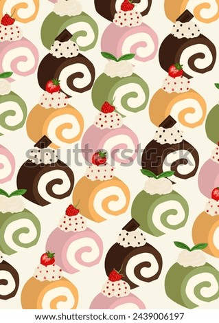 Swiss roll background.Eps 10 vector.