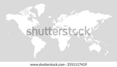 World map. Simplified World Map Illustration. simple world map vector.