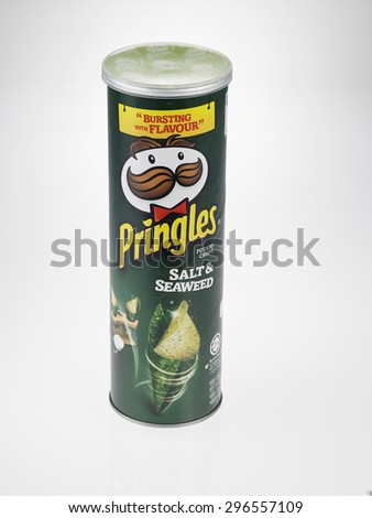 KUALA LUMPUR, MALAYSIA - June19TH 2015.Owned by the Kellogg Company, Pringles is a brand of potato snack chips sold in 140 countries with yearly sales of more than US 1.4 billion dollars.