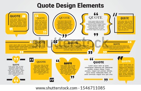 Modern block quote and pull quote design elements