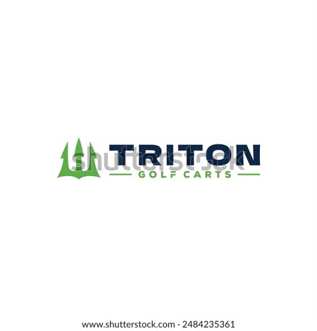 triton  logo design vector modern