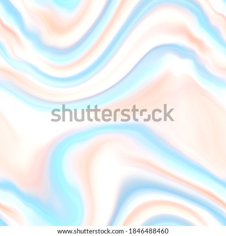 Water blur stripe texture background. Seamless liquid flow watercolor stripe effect. Wavy wet wash variegated fluid blend pattern for sea, ocean, nautical maritime textile backdrop