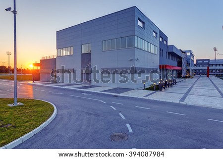 Similar – Image, Stock Photo Red Line Facade Metal