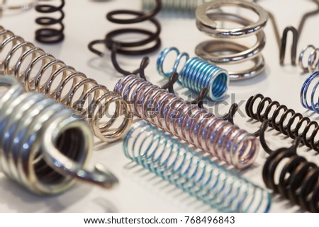 Various metal springs for different purposes ストックフォト © 