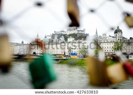 Similar – Image, Stock Photo love palaces Metal Lock