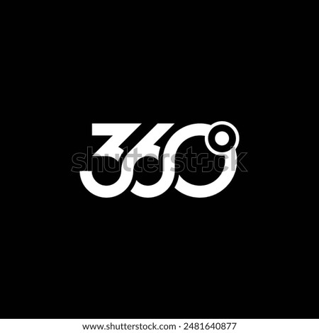 The number 360 logo and dot at the top right